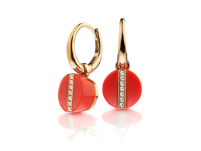 Oro rosa con diamanti e corallo