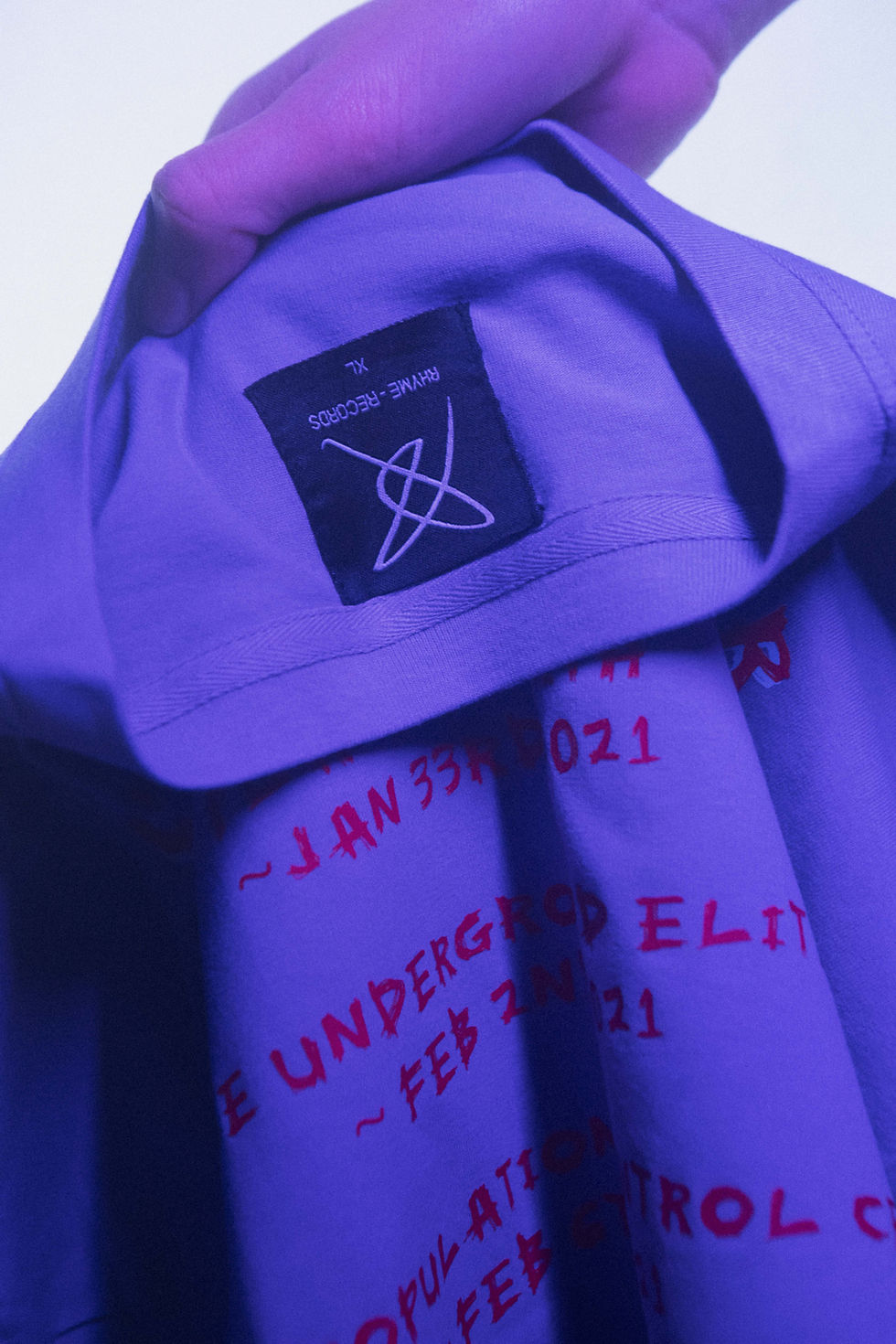 Thumbnail: Lavender 'BE' BAND T-SHIRT