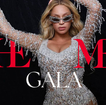 Beyoncé com o nome do The Met Gala