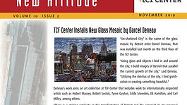 Unshattered City by Detroit Artist Darcel Deneau Is Installed in TCF Center