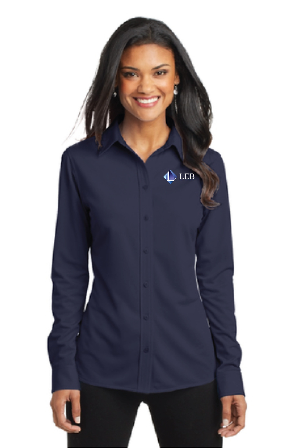 Thumbnail: Port Authority® Ladies Dimension Knit Dress Shirt