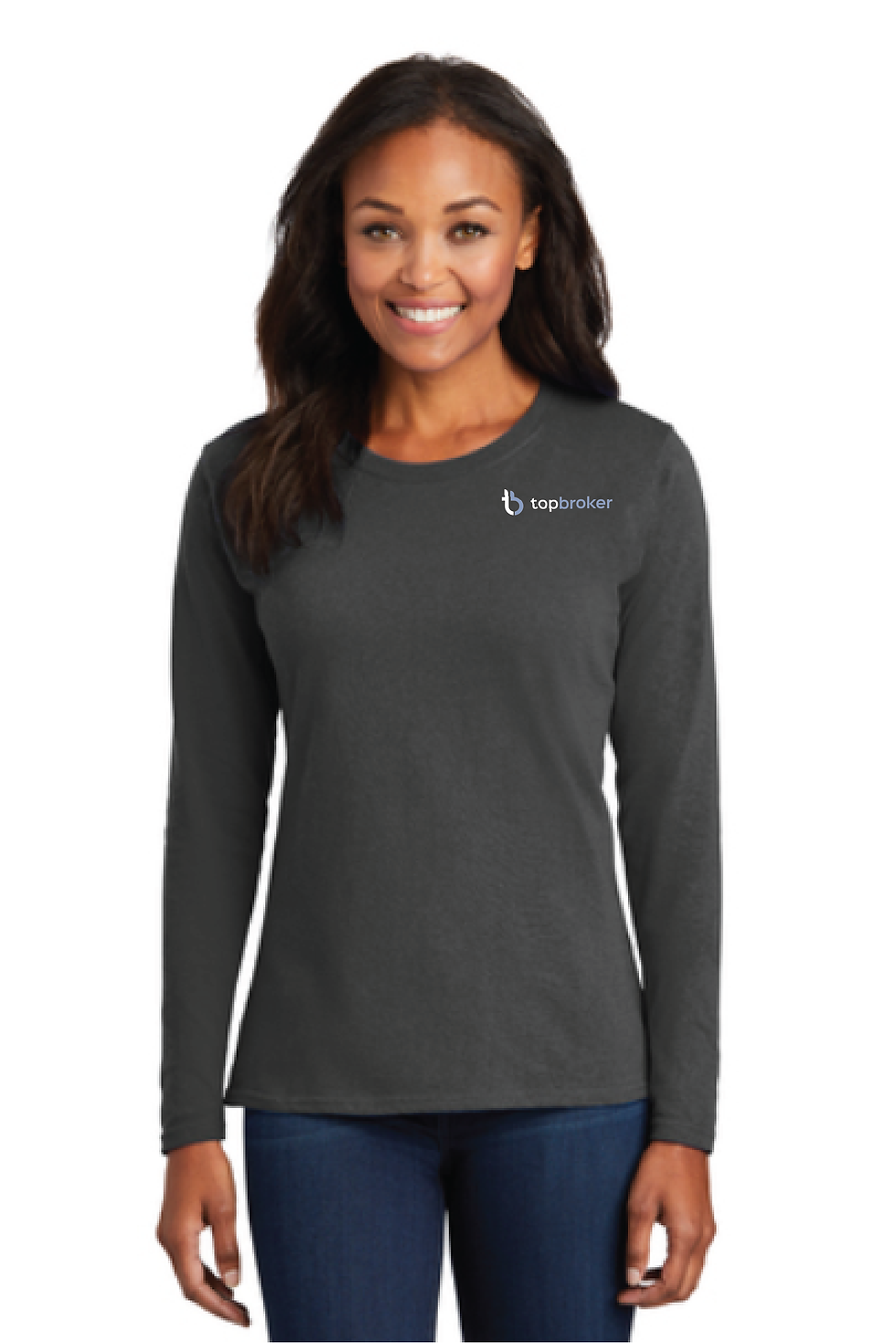 Thumbnail: TB Port & Company® Ladies Long Sleeve Cotton Tee
