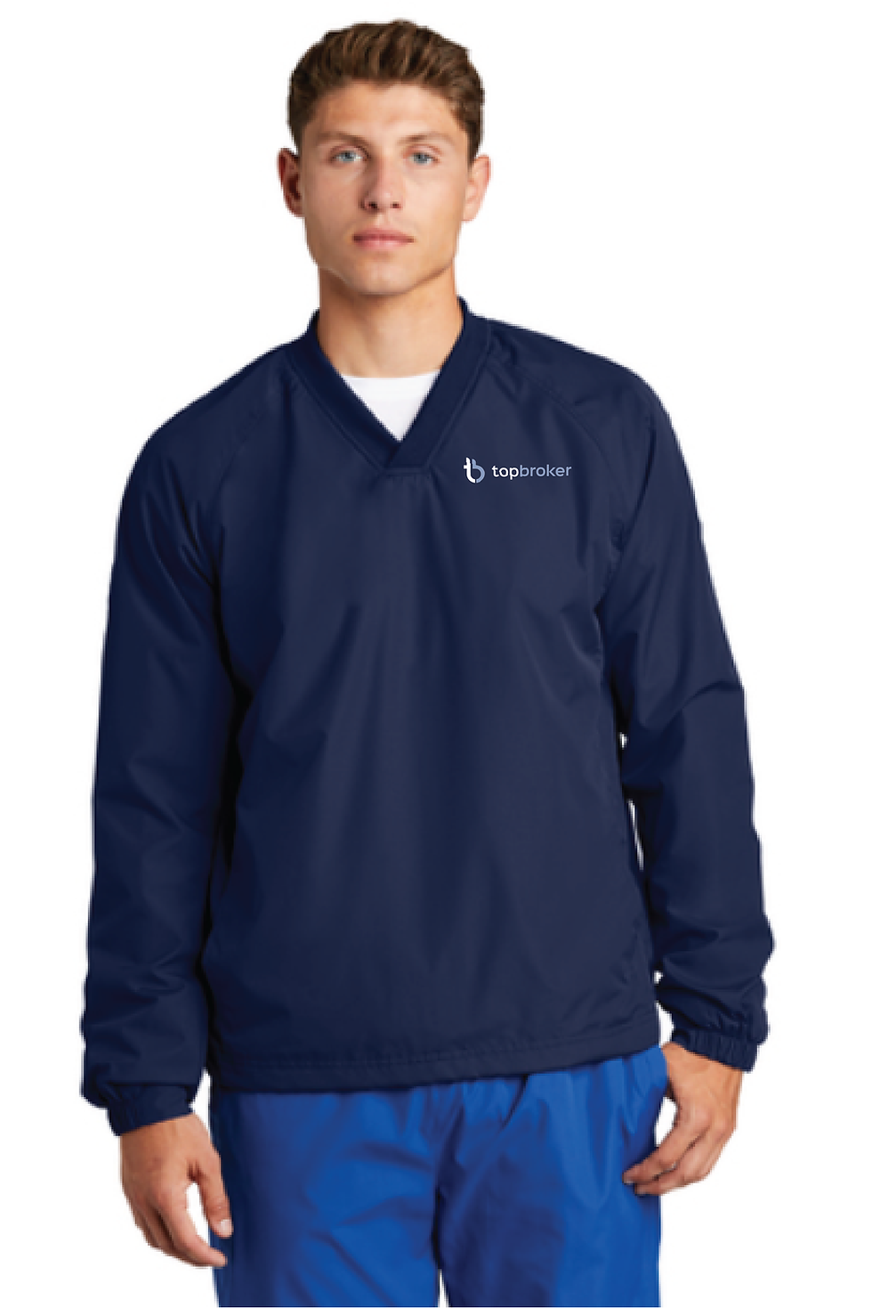 Thumbnail: TB Sport-Tek® V-Neck Raglan Wind Shirt