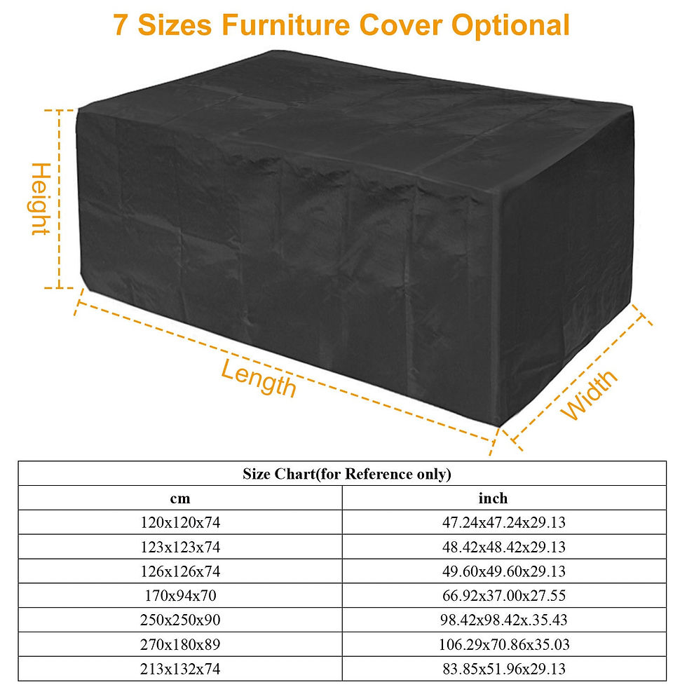 Thumbnail: Waterproof, Windproof, Dustproof Outdoor Patio Furniture Cover