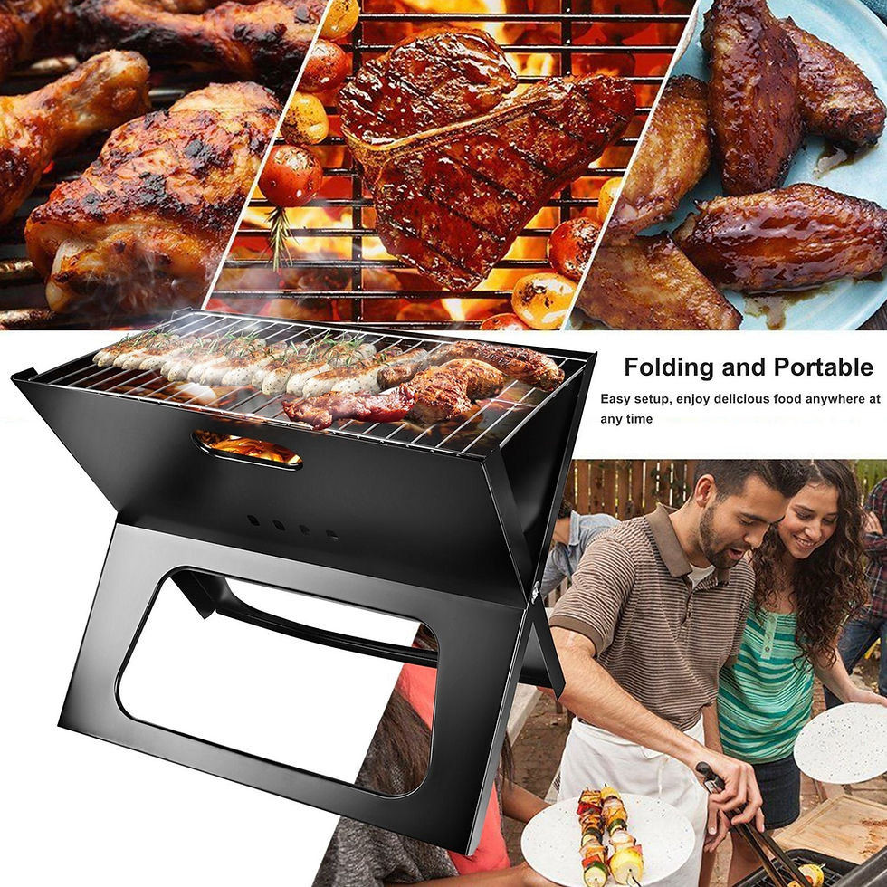 Thumbnail: Portable/Foldable BBQ Barbecue Charcoal Grill