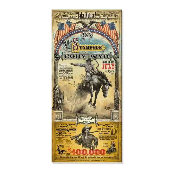 Thumbnail: Bob Coronato: Rodeo Posters - Original Art (set of 6)