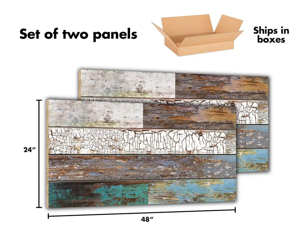 Ninth & Vine Slatwall - Old Paint (set of 2 panels)