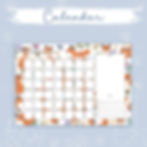 Printable landscape monthly calendar page with notes and to-do section, featuring hand-drawn fox cub, butterfly and wildflowe
