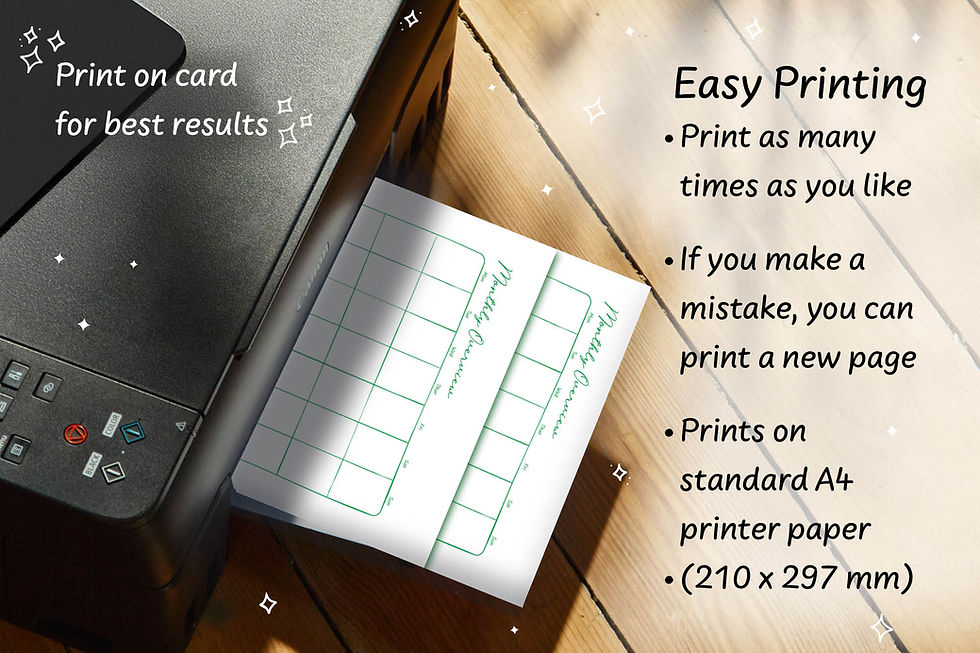 Thumbnail: Green Hand-Drawn Calendar Bundle Digital Download on a white desk with green stationary