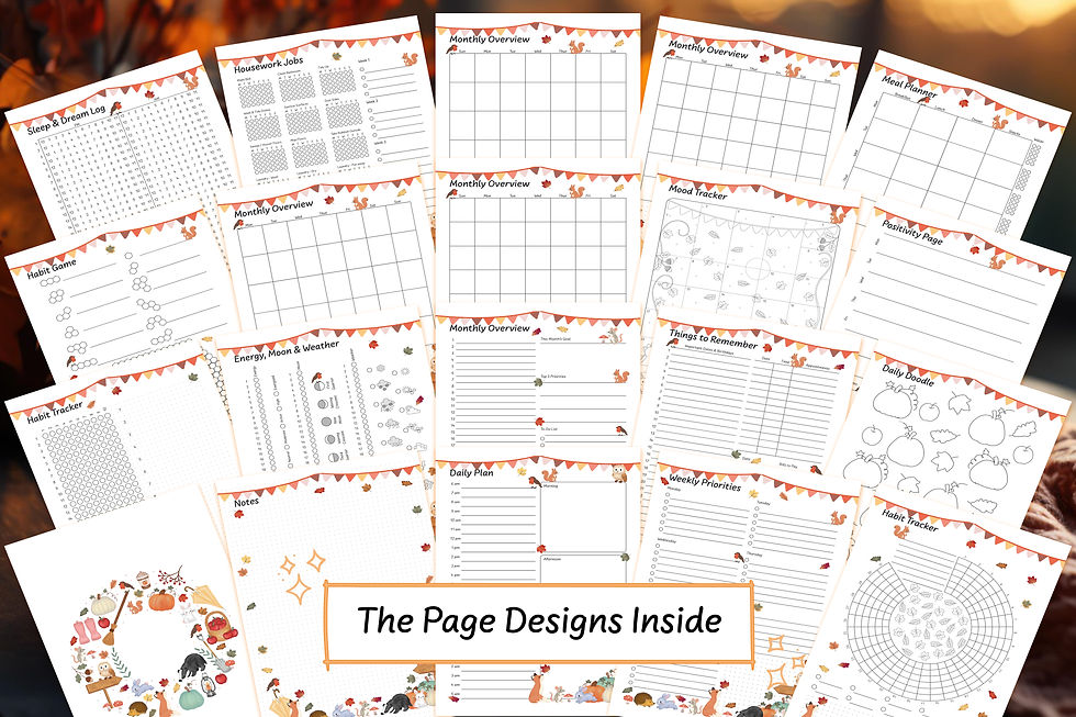 Pumpkin Patch Bundle with Autumn Mood lighting background