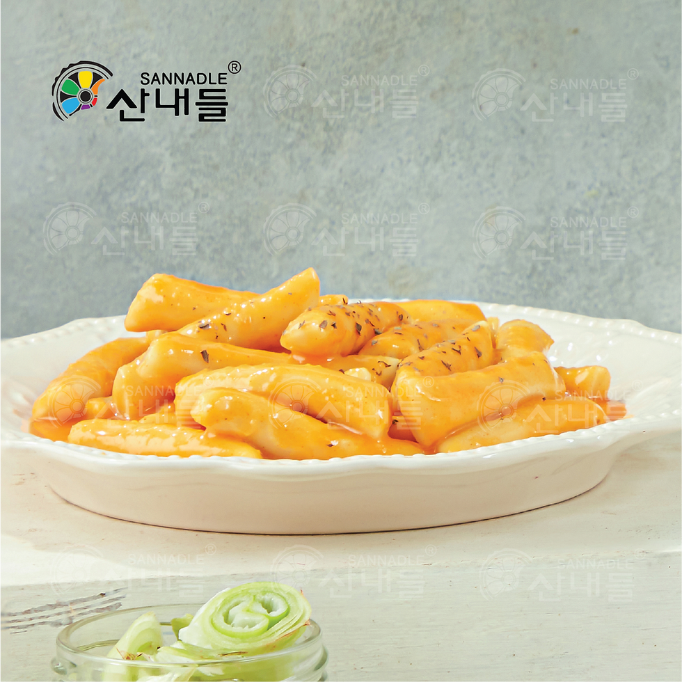 Thumbnail: món tokbokki bột mì xào sốt rose