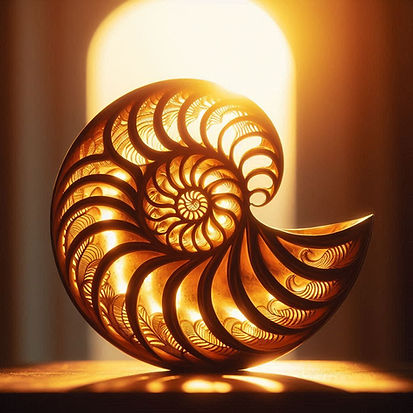silueta de un nautilus con tonos dorados.png