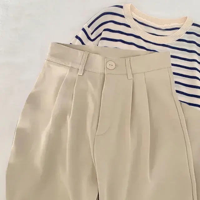 Thumbnail: High Waist Women Suit Pants Fall Straight Office Ladies Korean Fashion Trousers 
