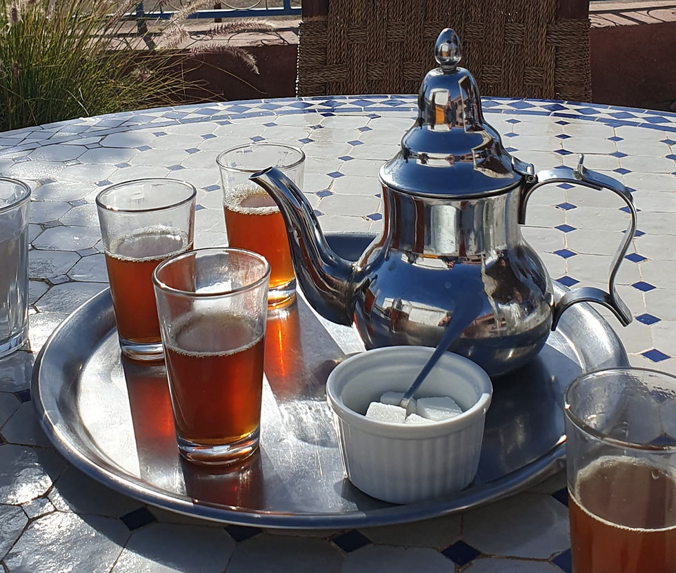 Pause thé traditionnelle marocaine