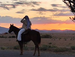 Balade à cheval à Marrakech au coucher du soleil