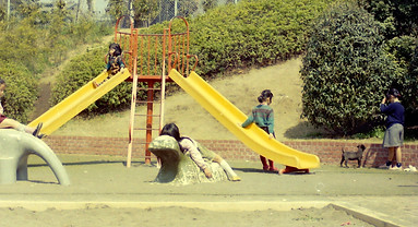 My sisters and me in childhood