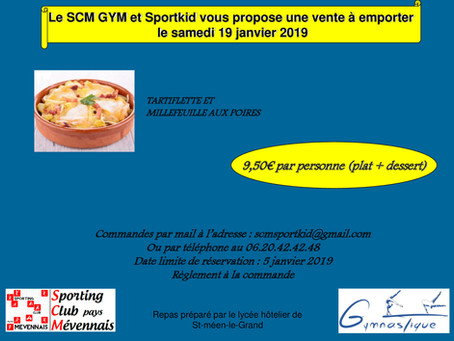 Vente de plats à emporter