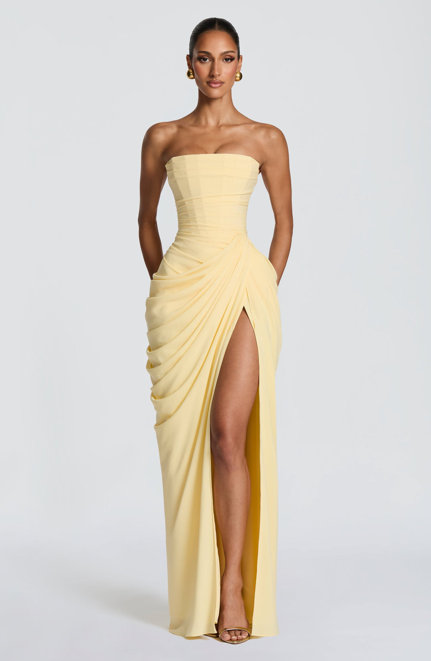 Elegant Elbise • sarı