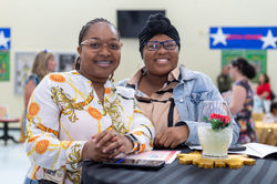 LaMonica Jones, JCEF Facebook Live videographer, & JCS Teacher My'Asia Arnold