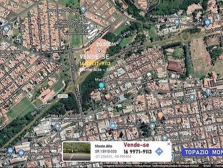 TERRENO DE 20.500M² A VENDA EM MONTE ALTO - SP Com Visão a Rodovia SP 305 defronte a escola do SESI