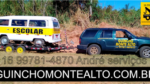 Serviços de Guincho em Monte Alto e região 16 99781-4870 Andre de Segunda a Domingo