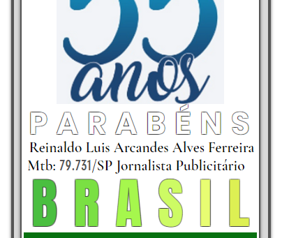 04 de Janeiro de 1969 Parabéns Jornalista e Publicitário Reizinho