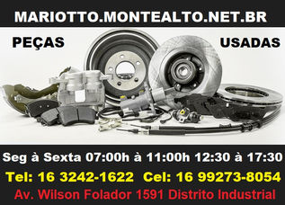 Auto Peças Mariotto Monte Alto - SP Motor, Câmbio e Latarias Telefone 16 3242-1622