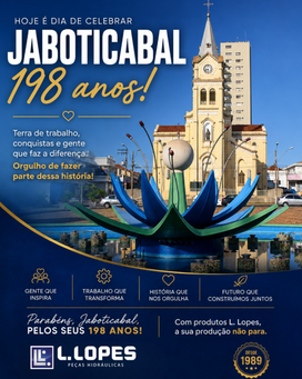 198 anos Parabéns a cidade de Jaboticabal - SP