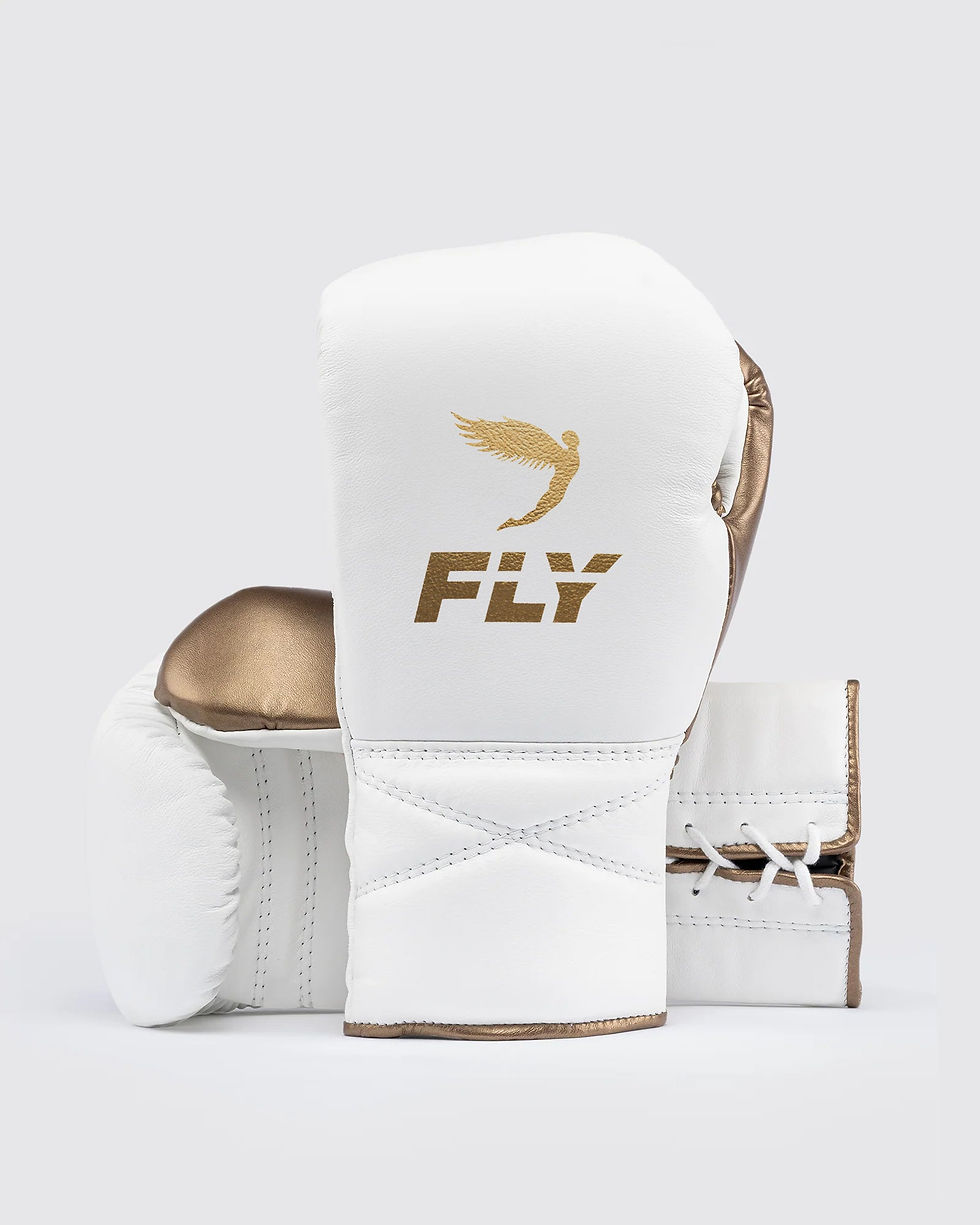 FLY プレミアムグローブ「Superlace 2」 White/Gold
