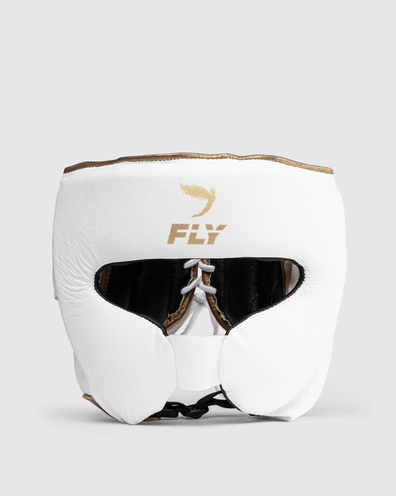 FLY プレミアムヘッドギア「Gladiator 2」 White/Gold