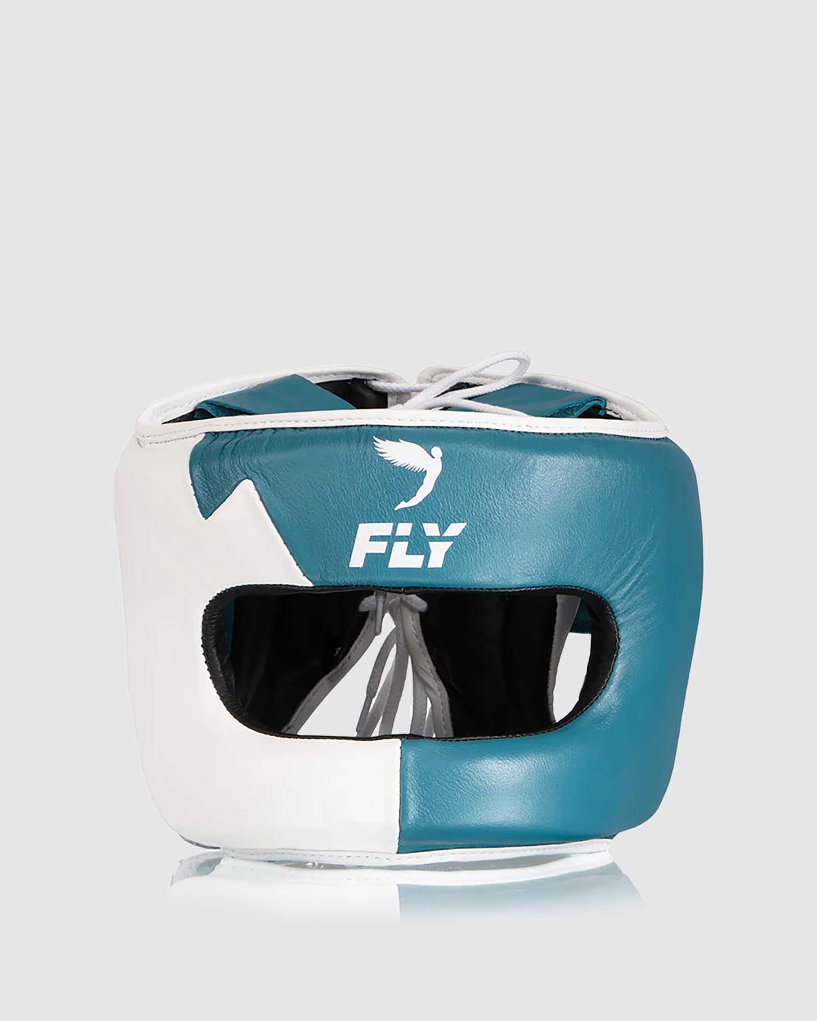 FLY プレミアムヘッドギア「Superbar Lightning」 Aqua/White
