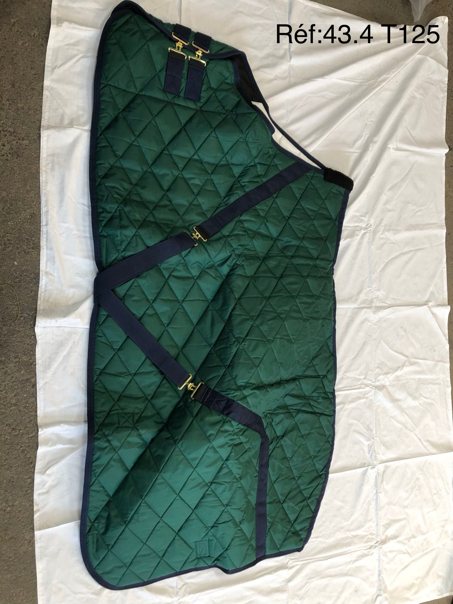 couverture fm vert-bleu T.125