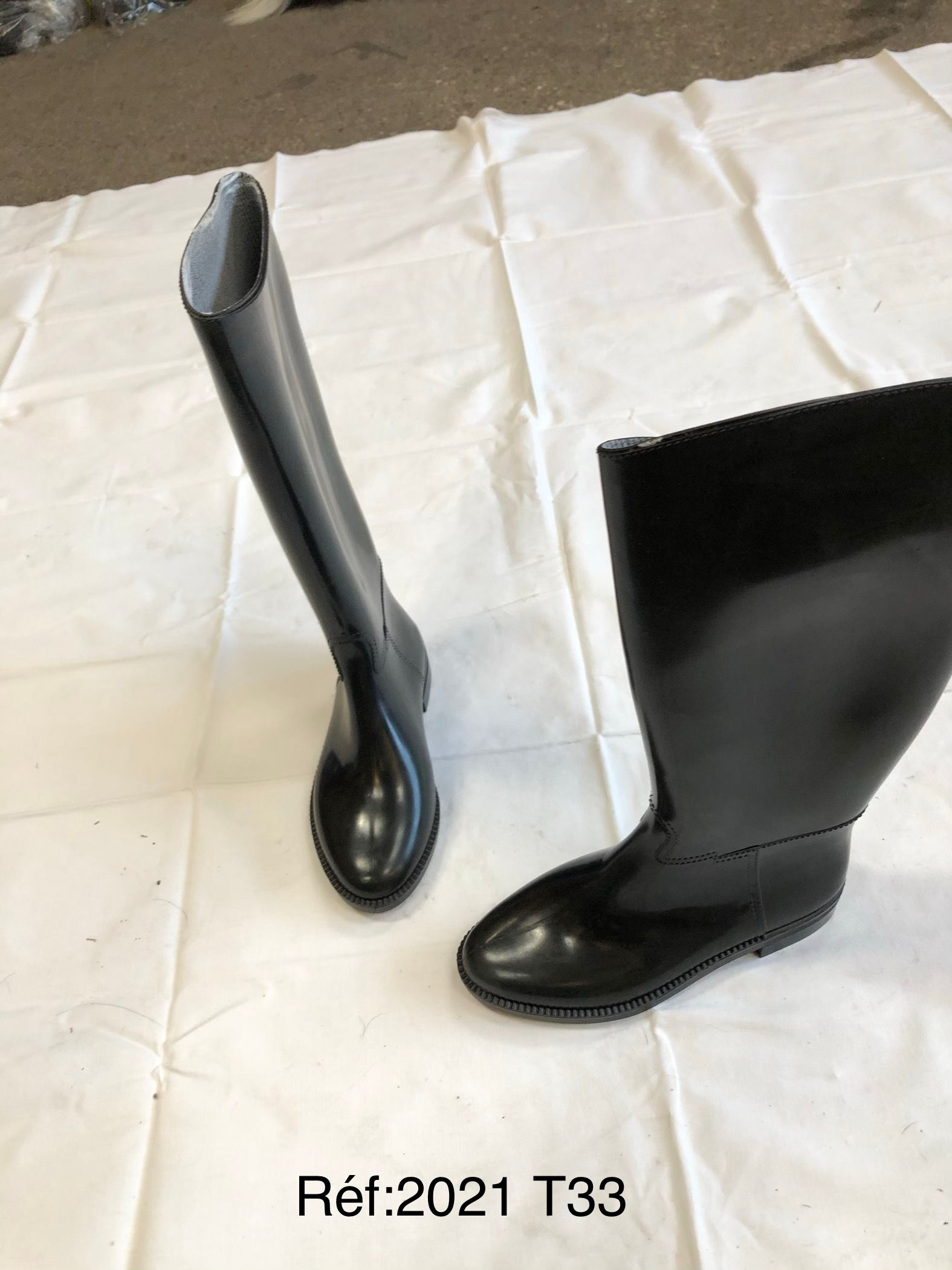 Botte caoutchouc noir T.33