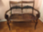 Vintage Walnut Settee