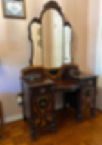 Antique Vanity and Mirror