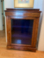 Walnut Veneer Three Shelf Bookcase