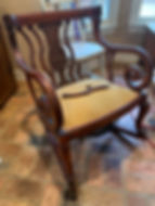Antique Scroll Arm Rocking Chair