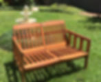 Teak Two Seat Bench