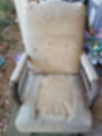 Upholstered Platform Rocking Chair