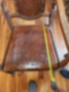 Walnut Rocker with Tooled Leather