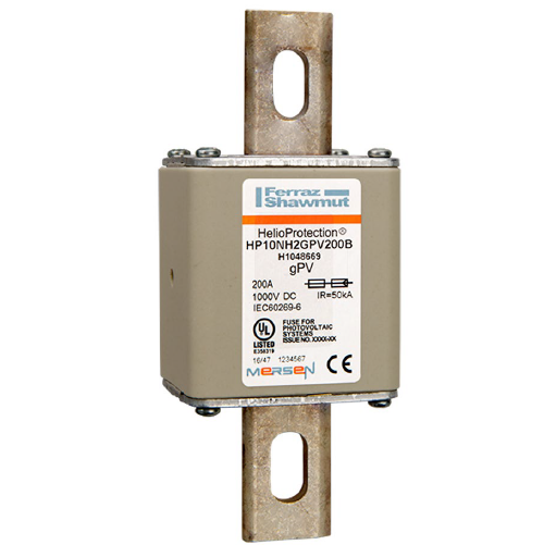 Fuse Mersen Ferraz H1048669 – HP10NH2GPV200B gPV NH2, 1000VDC