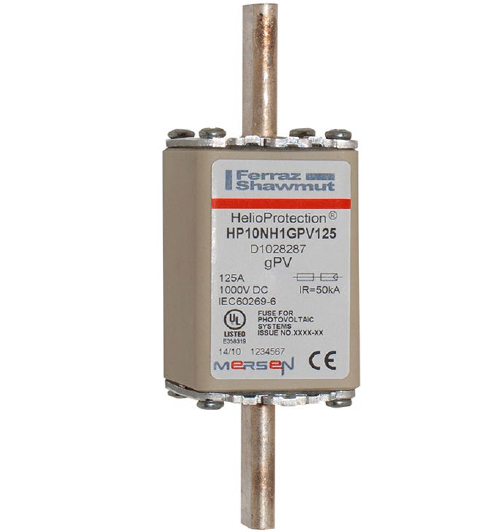 Fuse Mersen Ferraz D1028287 – HP10NH1GPV125 gPV NH1, 1000VDC
