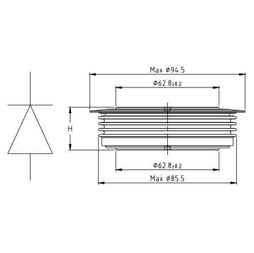 ABB High Frequency Fast Recovery Diode 5SDF 08H6005