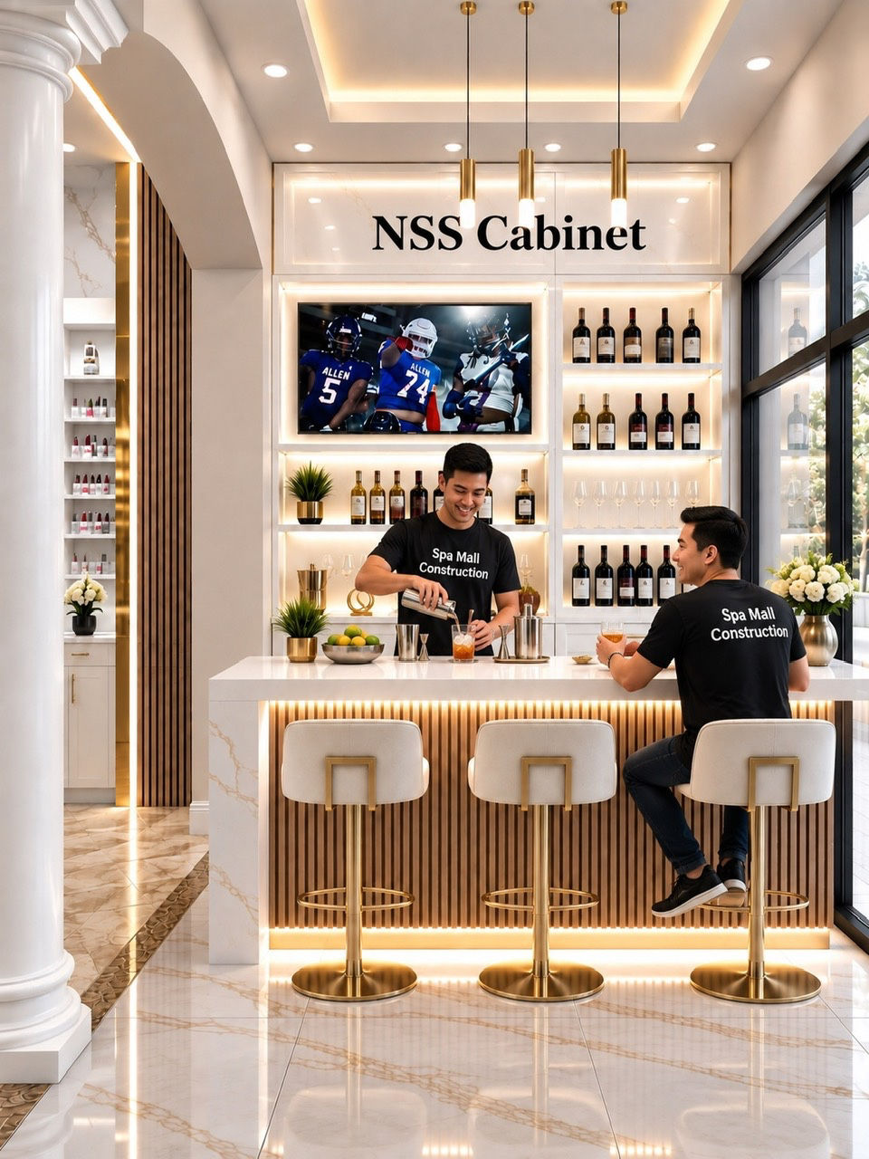 DD Wine Bar & Display Wine Cab $1299/ Feet