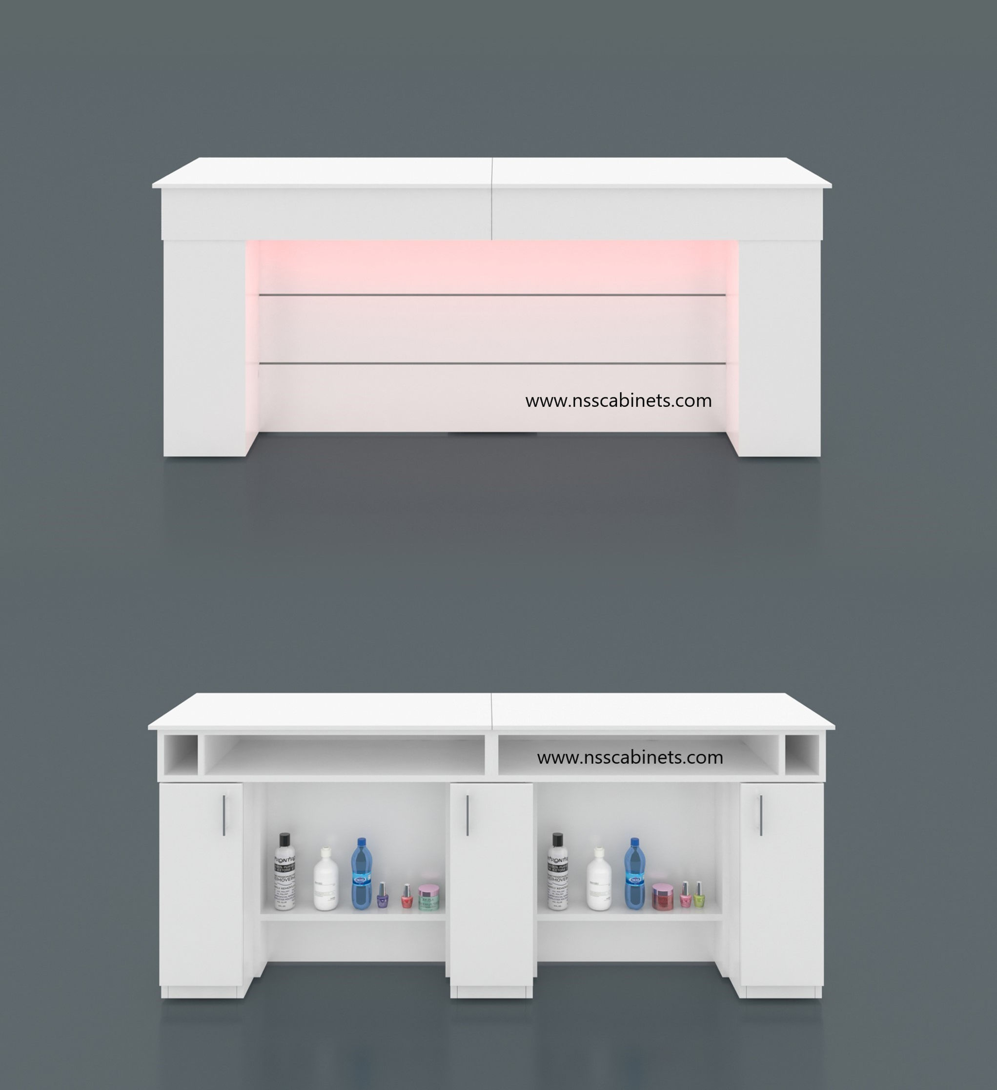 2 Seat Nathan Nail Bar Table