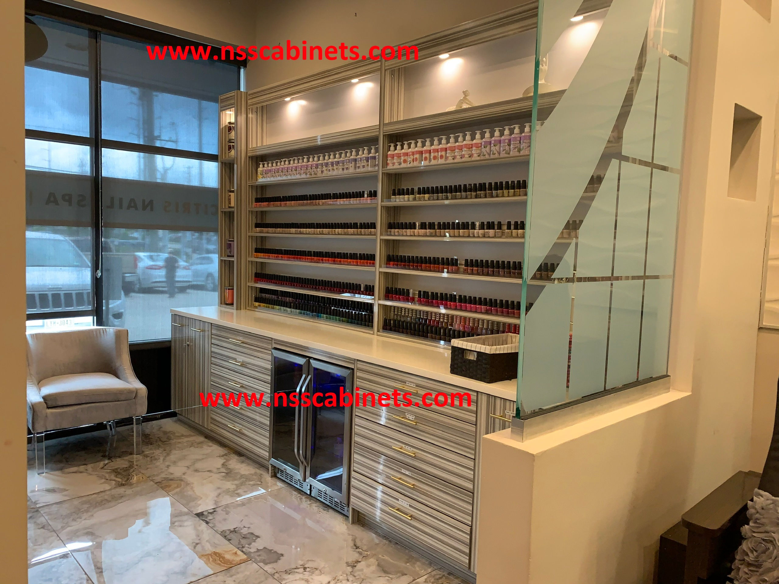 Nail Polish Display Case 149L113H25D