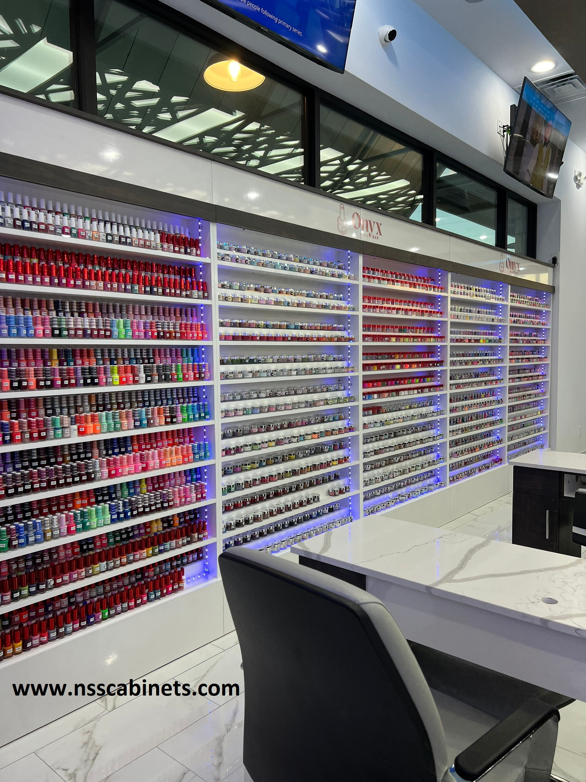 48L90H Wallmount Each Section  Coco Nail Polish Display