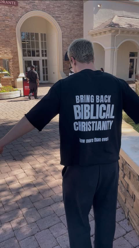 Thumbnail: "Now More than Ever" Boxy Half-Sleeve Raw-Edge Tee