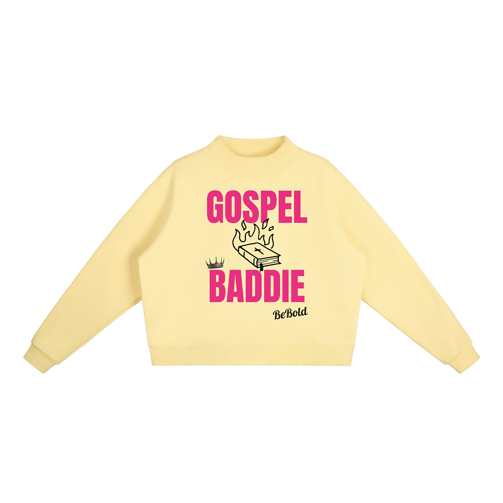 Thumbnail: Essential Fleece Mock-Neck Crew Sweatshirt