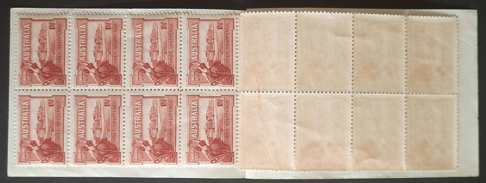 Thumbnail: 2/- Booklet Canberra commemorative stamps